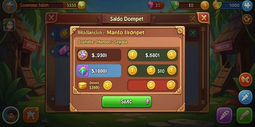 Tampilan awal game BOS01 yang menarik dan ramah pengguna.