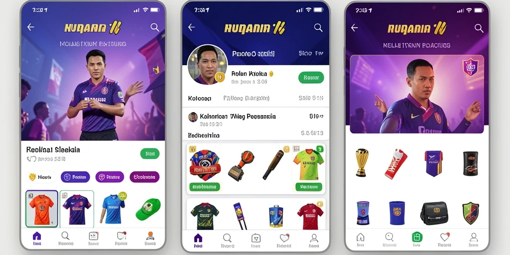 Tampilan antarmuka aplikasi yang stylish dan modern.