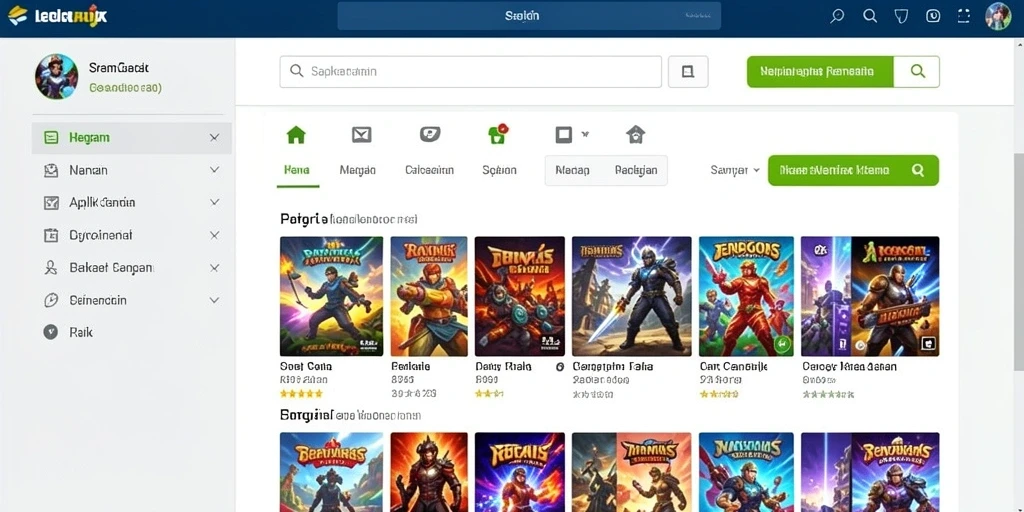 Screenshot menampilkan antarmuka permainan yang penuh warna.