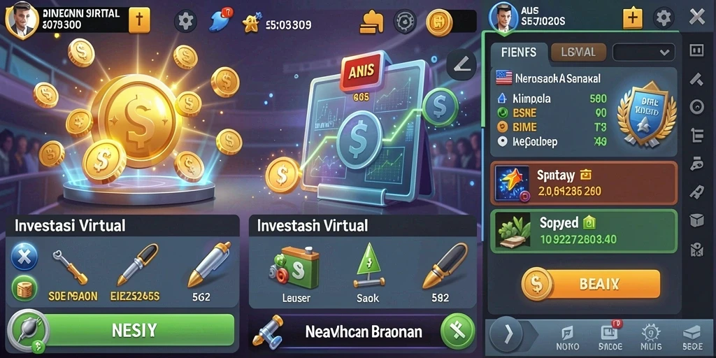 Screenshot menampilkan antarmuka permainan yang menarik.