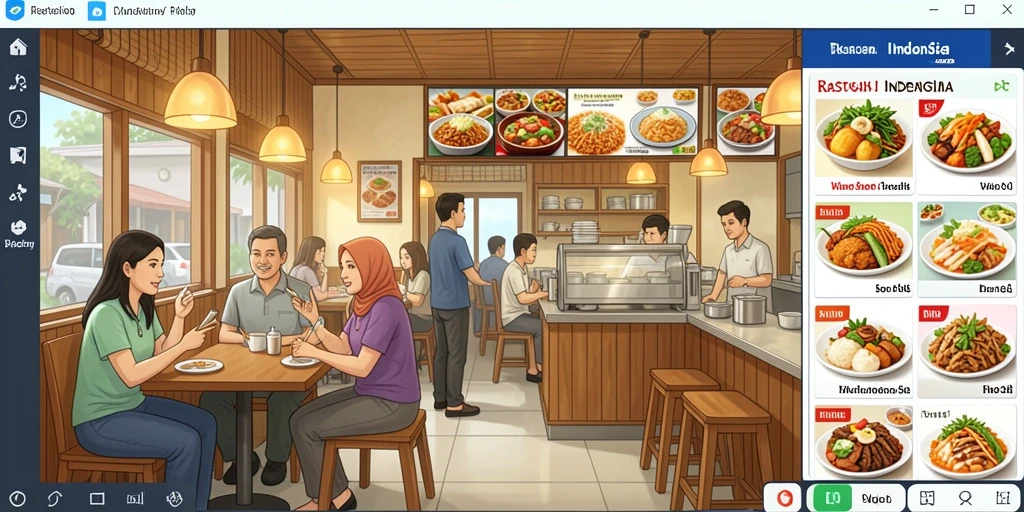 Tampilan antarmuka yang modern dan menarik.