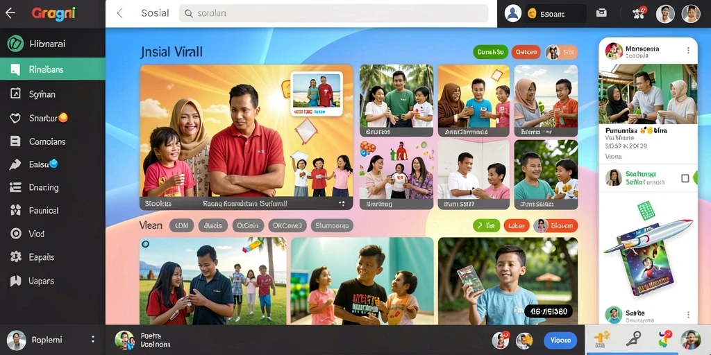 Screenshot menunjukkan antarmuka pengguna yang menarik dan mudah dipahami.
