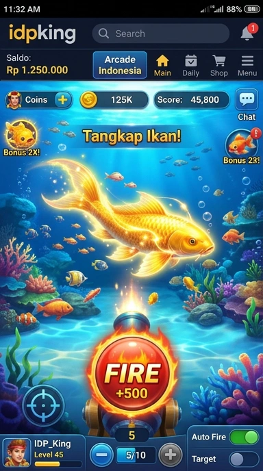 Cuplikan layar menu unduhan idpking untuk perangkat Android